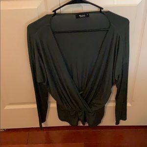Michael Lauren Wrap Front Top